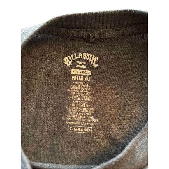 Billabong Mens Navy Blue Inverse Stripes Short-Sleeve Premium T-Shirt Large - Picture 5 of 10